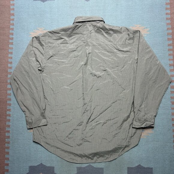 Puritan long sleeve button shirt polyester cotton blend plaid check men’s XL - Picture 6 of 7